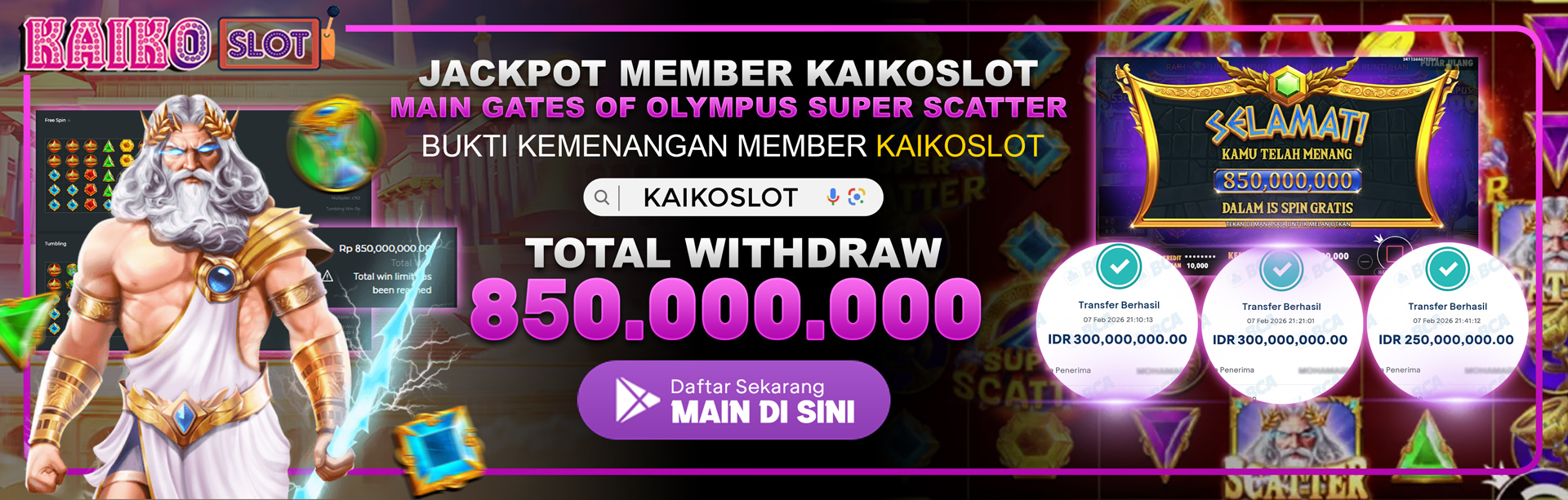 JACKPOT MEMBER KAIKOSLOT PRAGMATIC