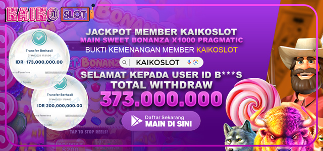JACKPOT MEMBER KAIKOSLOT SWEET BONANZA