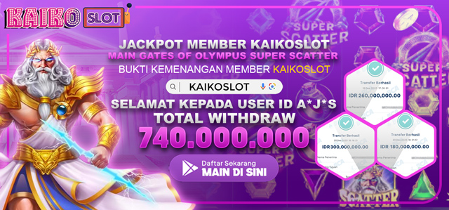 JACKPOT MEMBER KAIKOSLOT GATES OF OLYMPUS